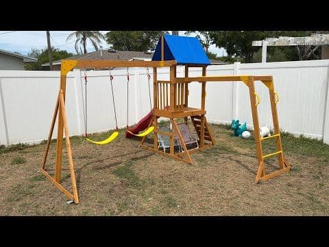 SUNIBOXI Wooden Swing Set Unboxing & First Impressions